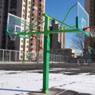  Square pipe buried a two-way basketball GLQ-009S 